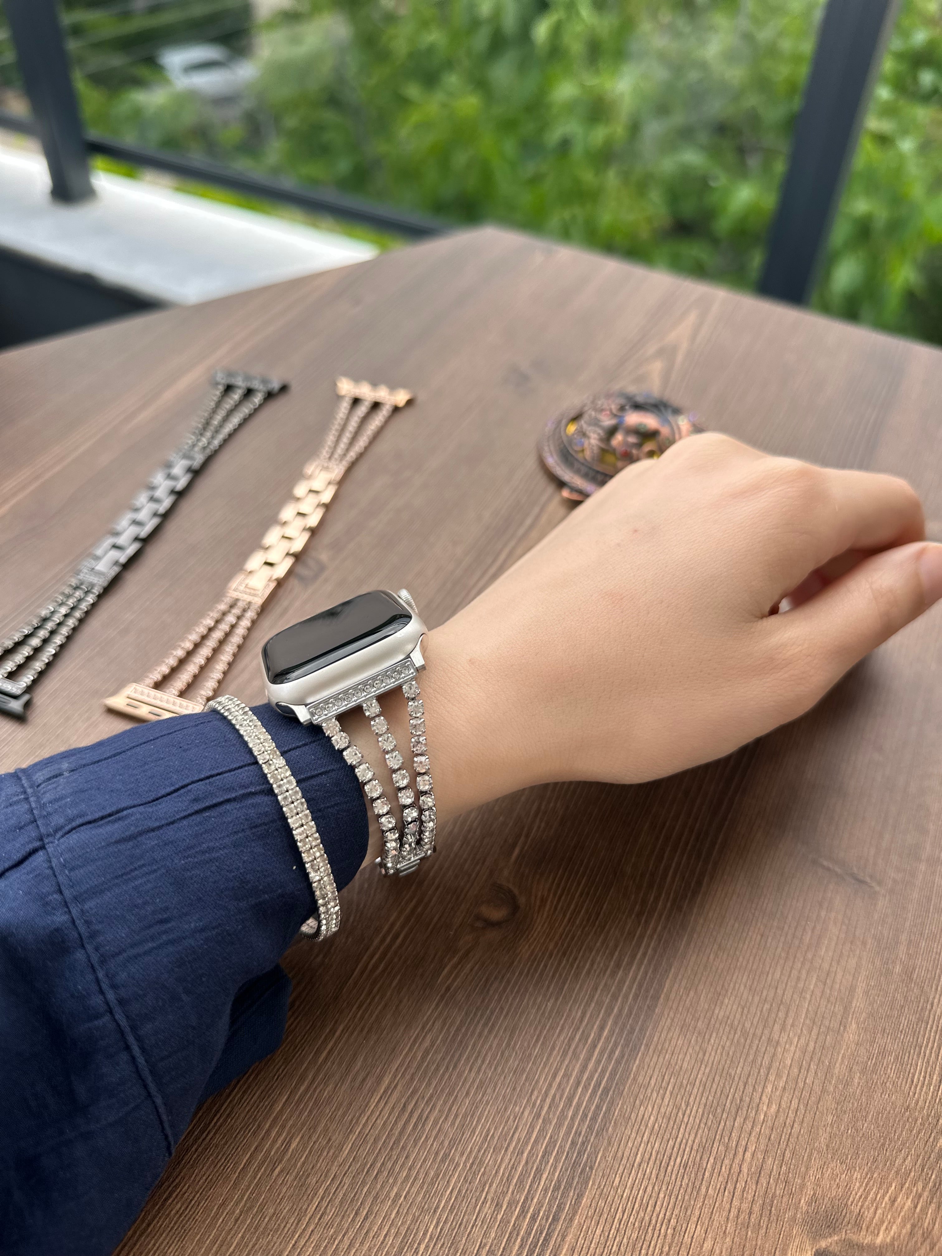 Swarovski Çelik Kordon Silver