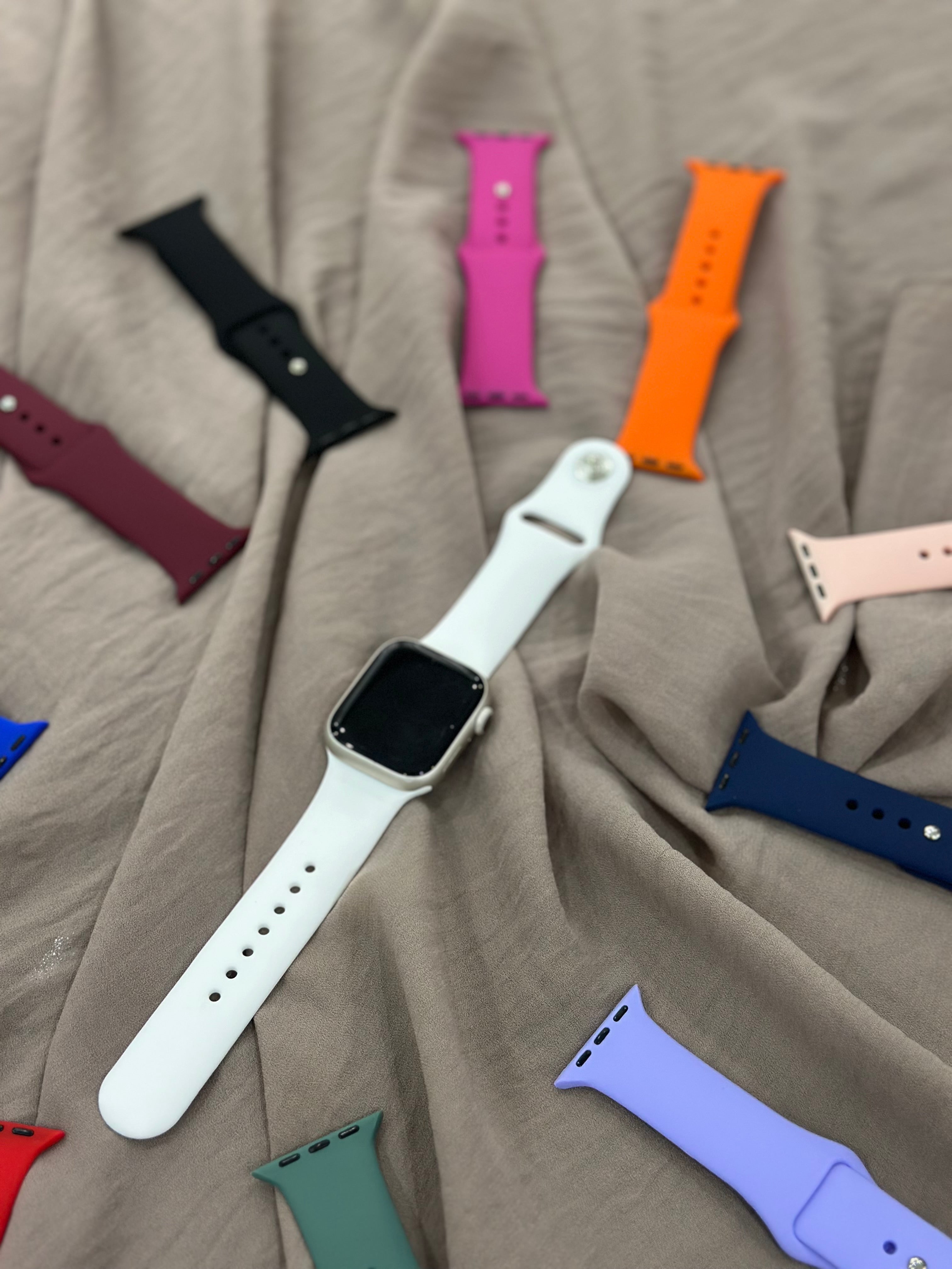 Apple Watch Silikon Kordon (Beyaz)