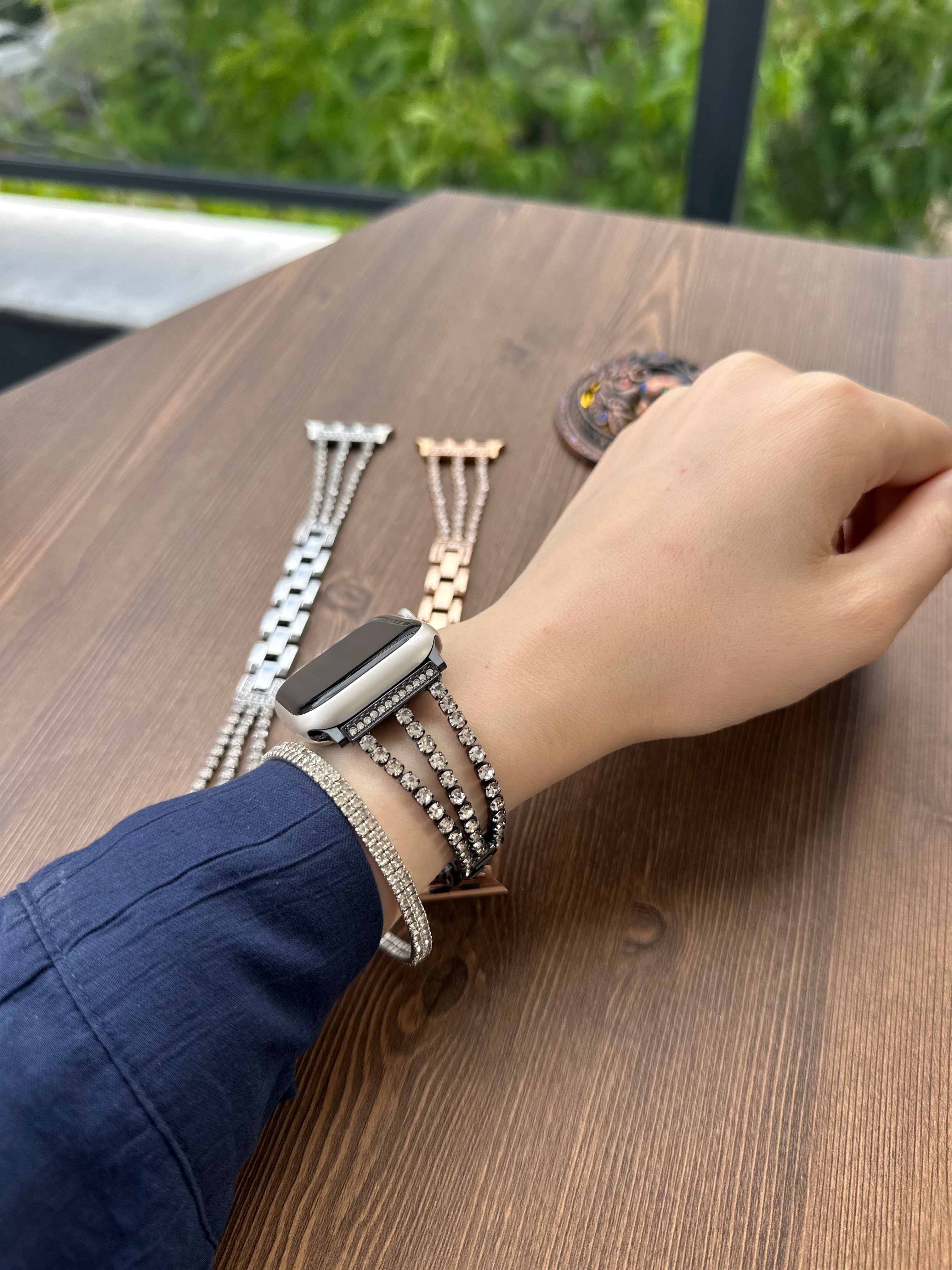 Swarovski Çelik Kordon Black