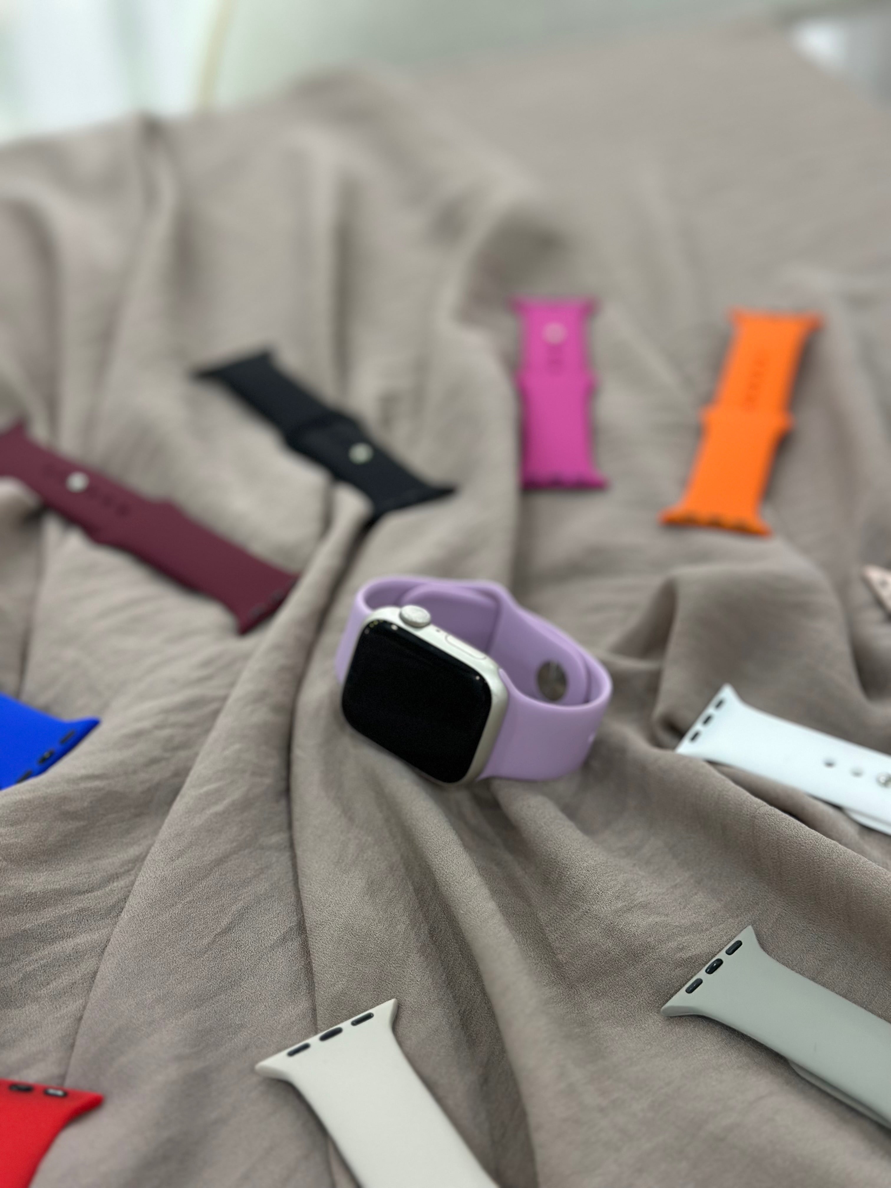 Apple Watch Silikon Kordon (Leylak)