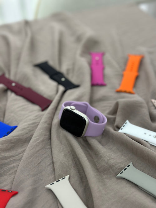 Apple Watch Silikon Kordon (Leylak)