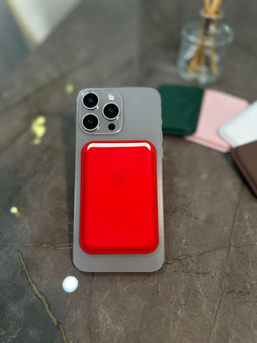 Magsafe Silikon Kartlık Kırmızı