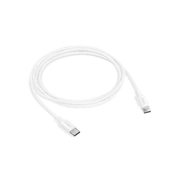 ttec USB-C - USB-C 120cm 60W PD/QC Hızlı Şarj/Data Kablosu Beyaz
