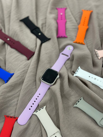 Apple Watch Silikon Kordon (Leylak)