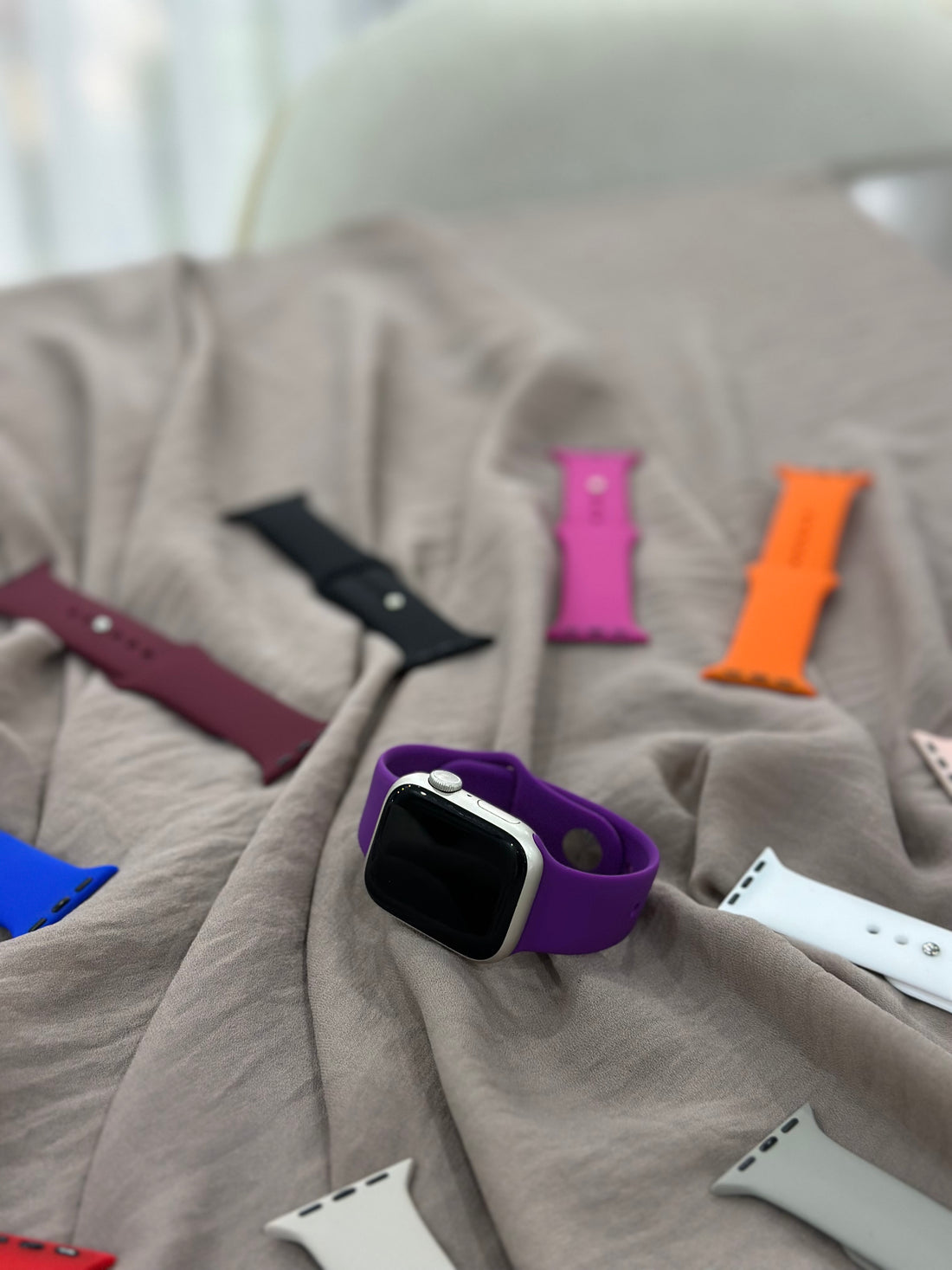 Apple Watch Silikon Kordon (Mor)