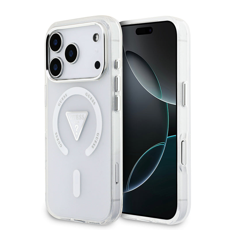 İPhone 17 ProMax Gues Baskılı Üçgen Logolu Magsafe Kılıf