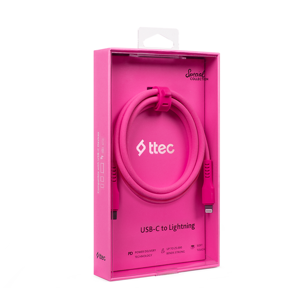 ttec USB-C - Lightning Hızlı Şarj Kablosu 120cm
