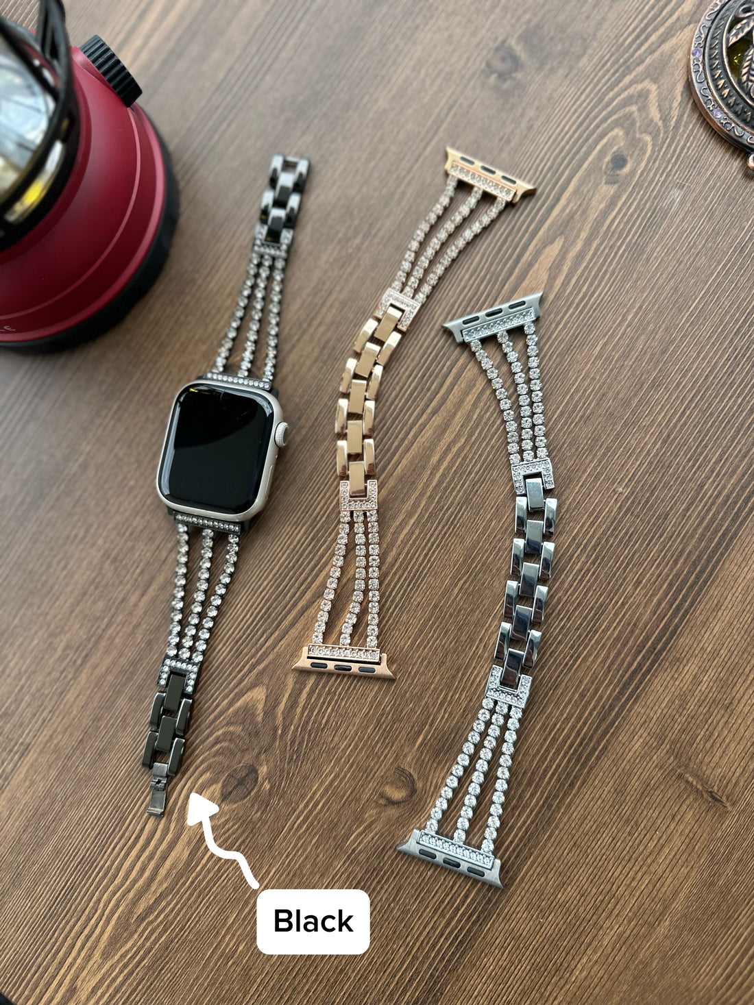 Swarovski Çelik Kordon Black