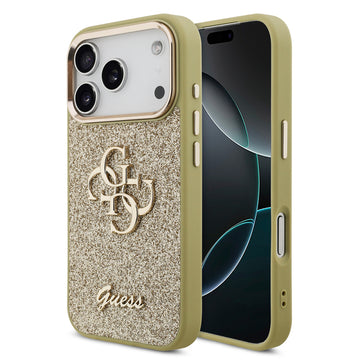 Gues Orjinal Lisanslı 4G Logolu Glitter Kapak Gold