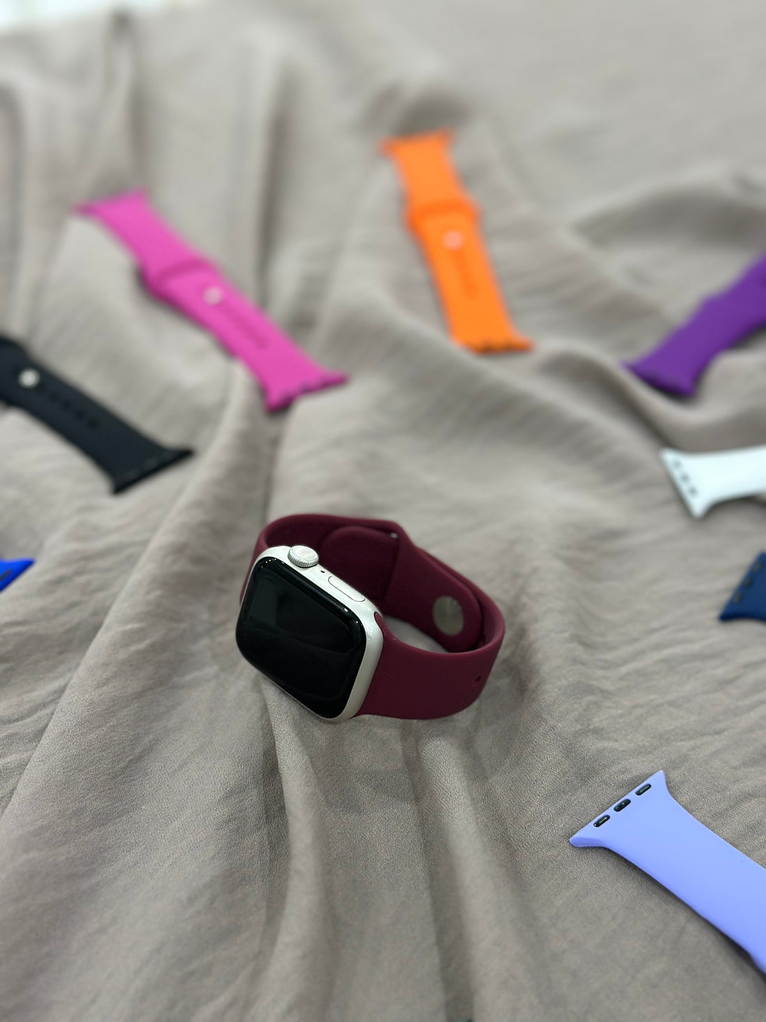 Apple Watch Silikon Kordon (Bordo)