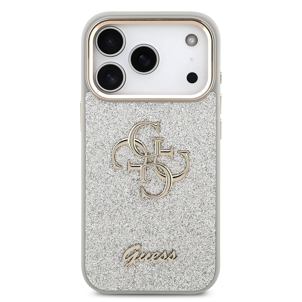 Gues Orjinal Lisanslı 4G Logolu Glitter Kapak Silver