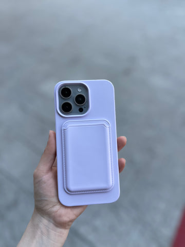 Magsafe Kartlıklı Lansman Kılıf Lila