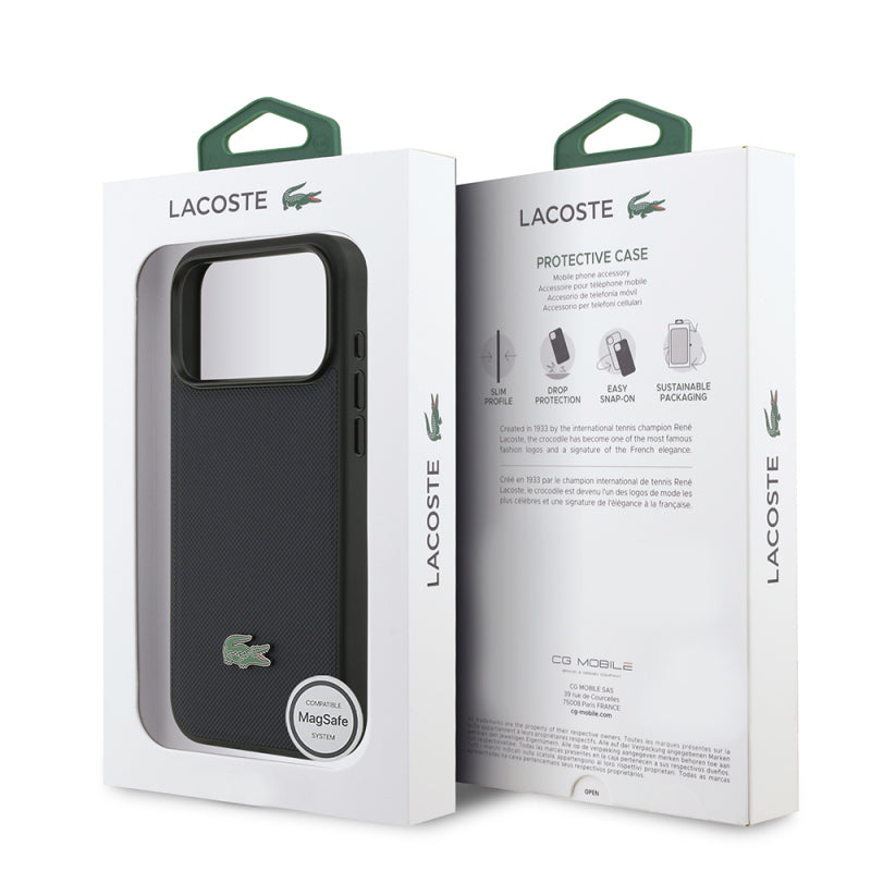 Lacoste Orjinal Lisanslı M-safe Şarj Özellikli  Metal Logolu Kapak Lacivert