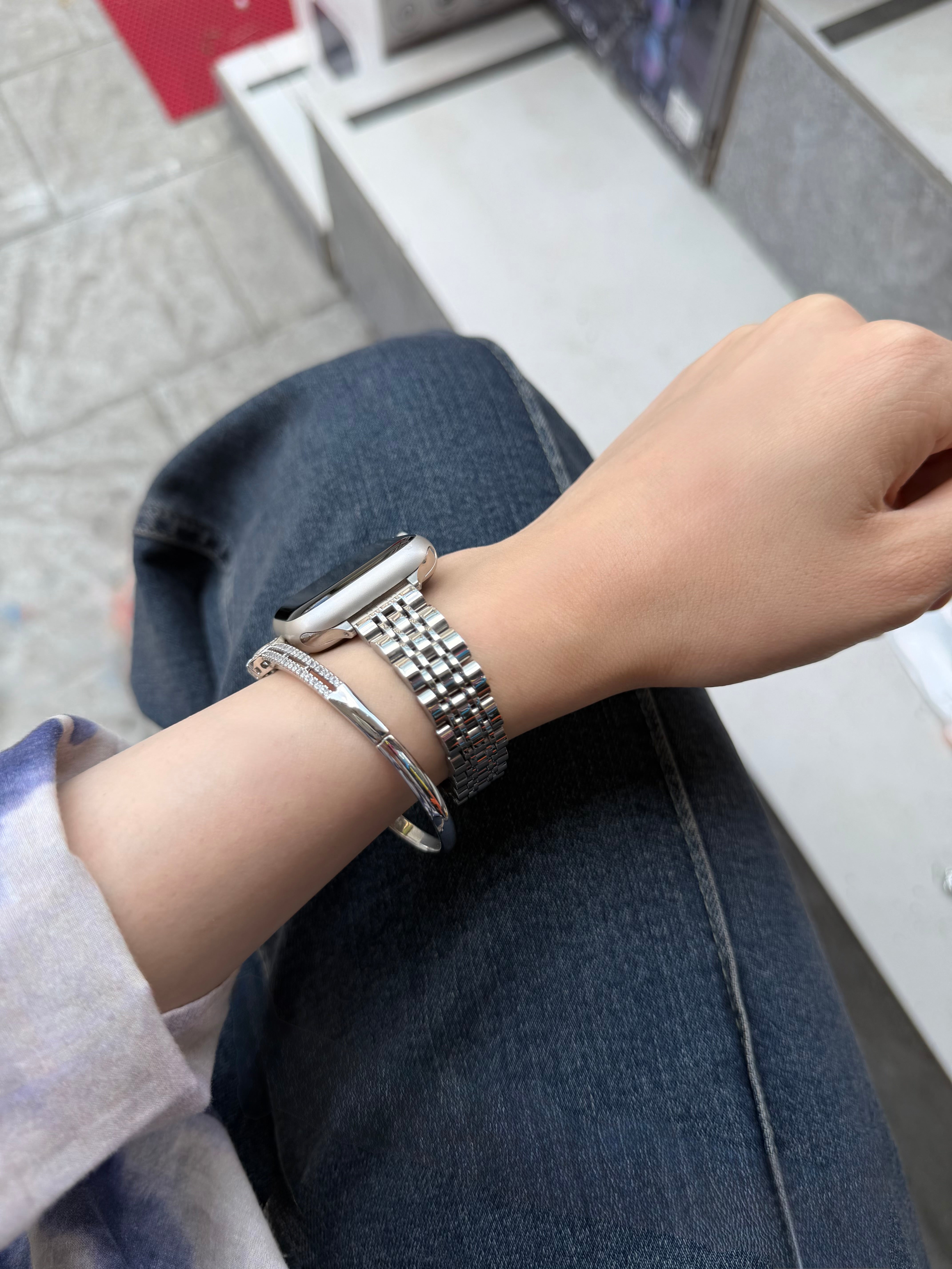 RLX Çelik Metal Kordon Silver