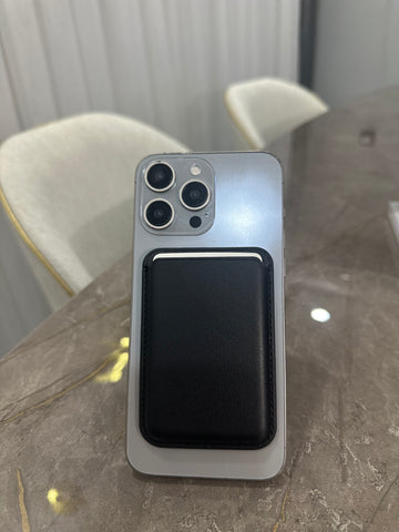 Magsafe Deri Kartlık Siyah