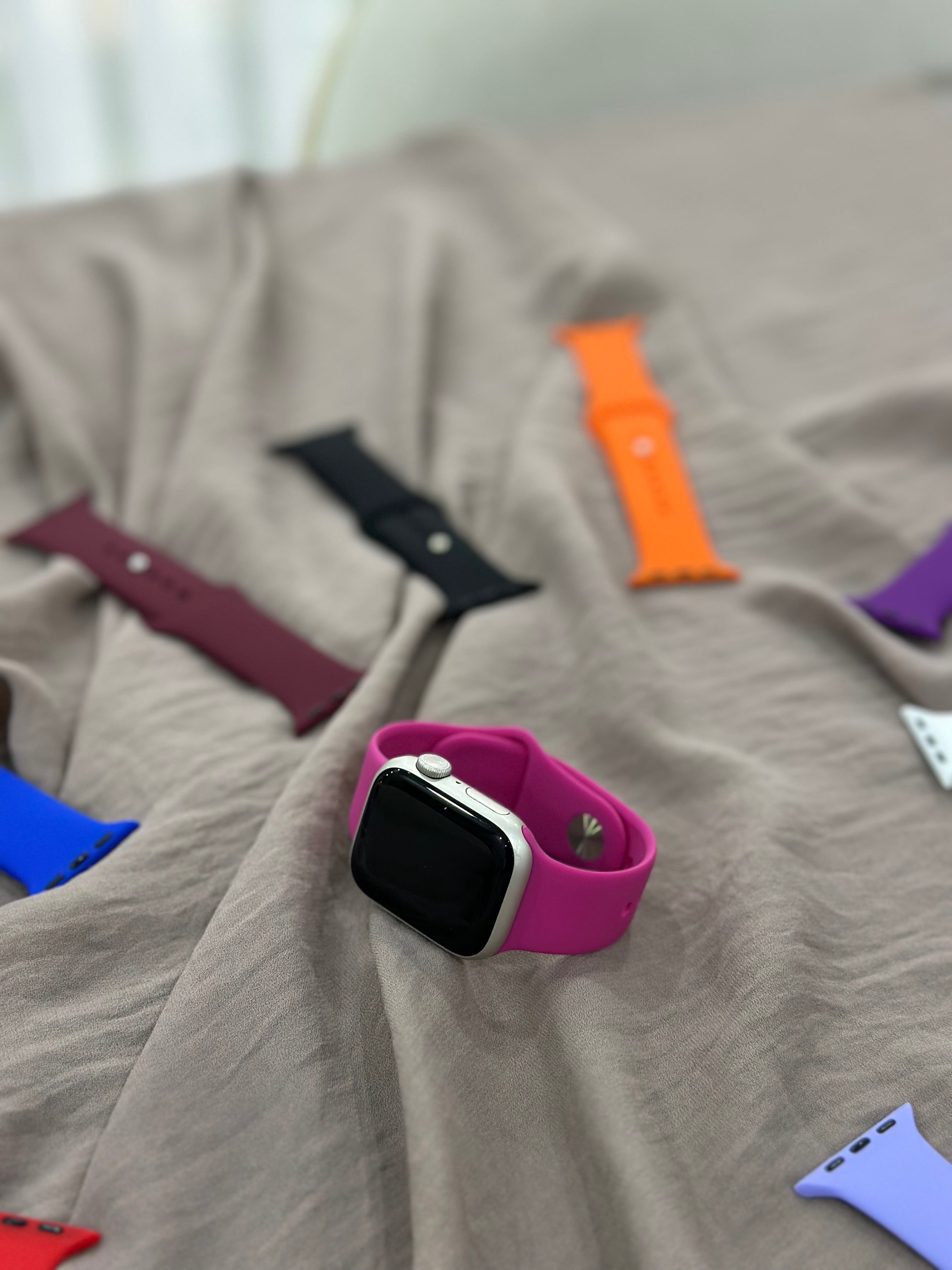 Apple Watch Silikon Kordon (Pembe)