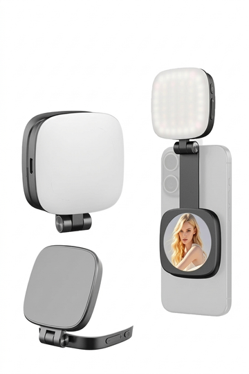 Aynalı Katlanabilir Selfie Işığı     (Influencer Işığı)
