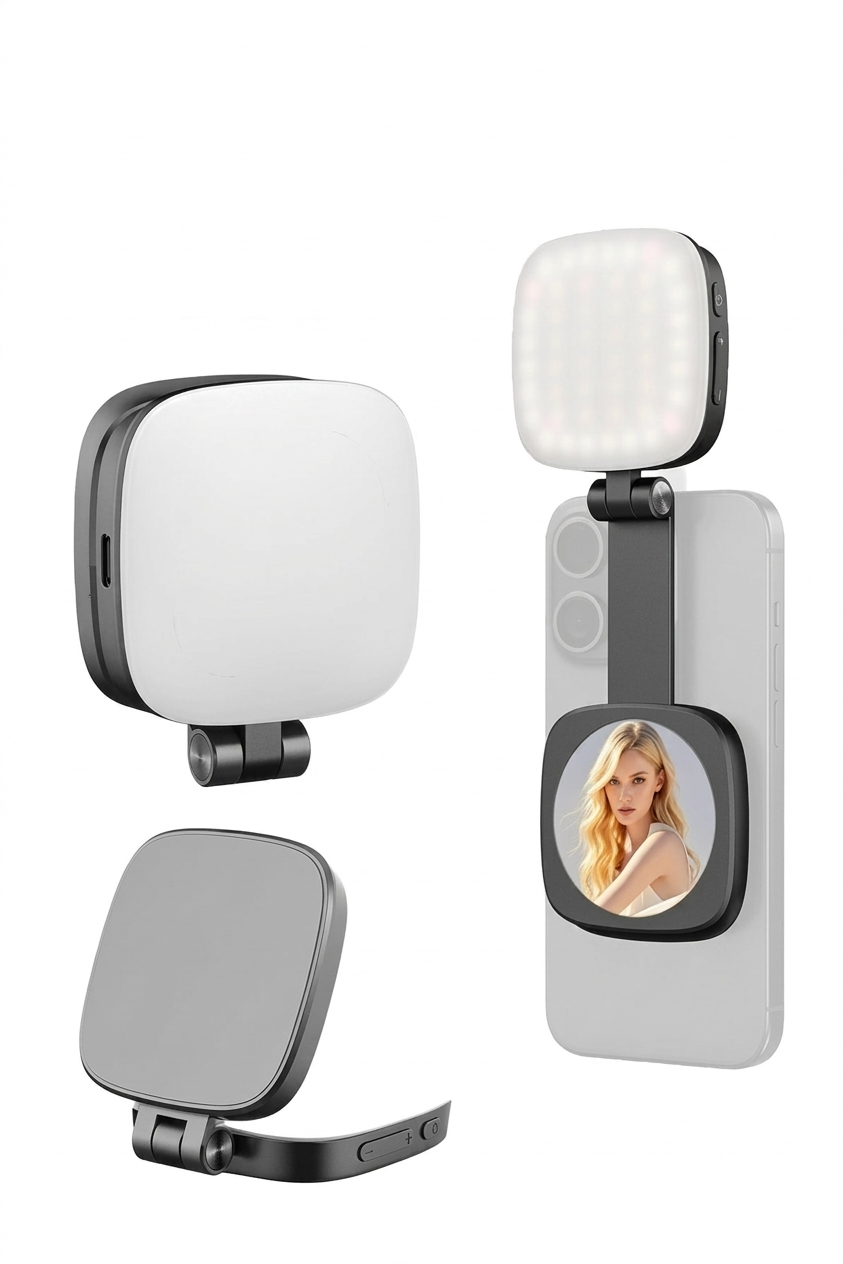 Aynalı Katlanabilir Selfie Işığı     (Influencer Işığı)