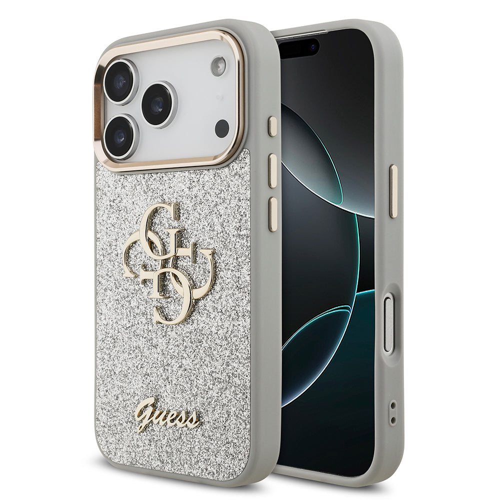 Gues Orjinal Lisanslı 4G Logolu Glitter Kapak Silver