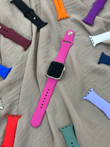 Apple Watch Silikon Kordon (Pembe)