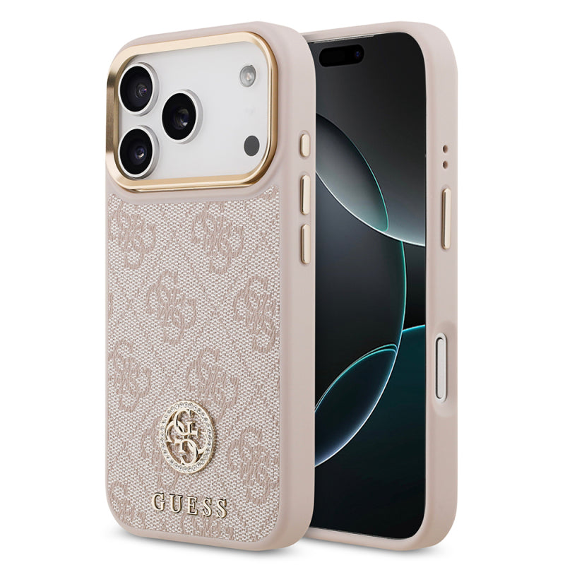 İPhone 17 ProMax Taşlı Logolu Magsafe Kılıf