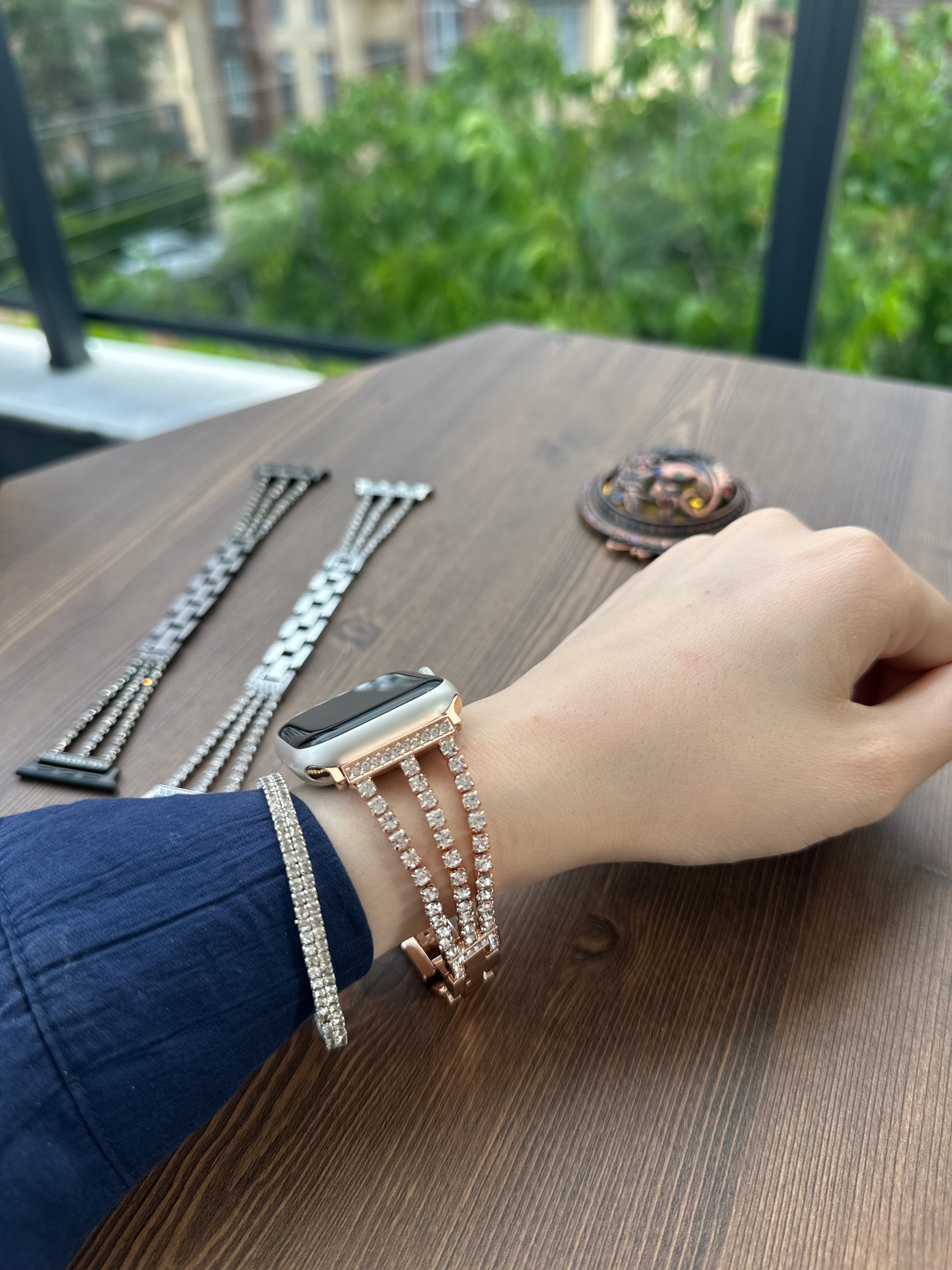 Swarovski Çelik Kordon Rose