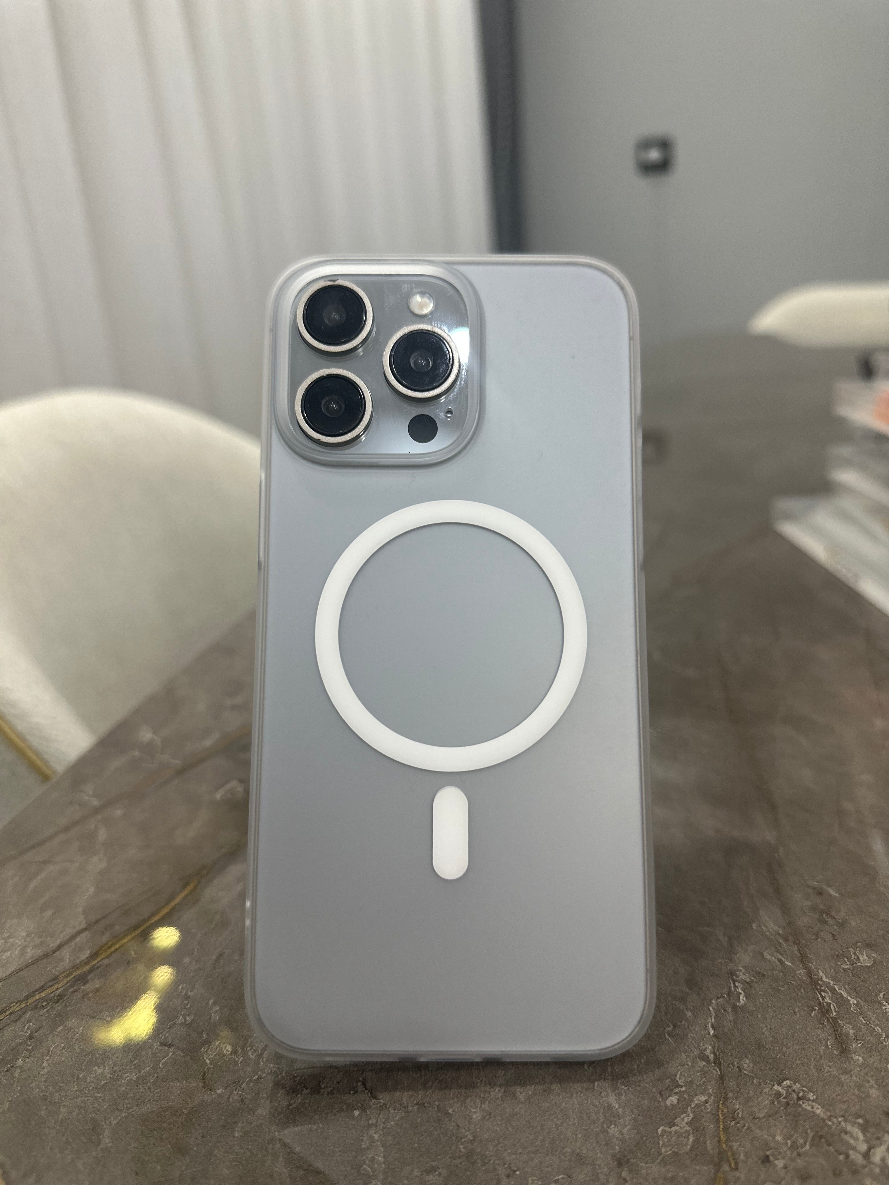 İPhone 15 ProMax Slim Mat Magsafe Kılıf