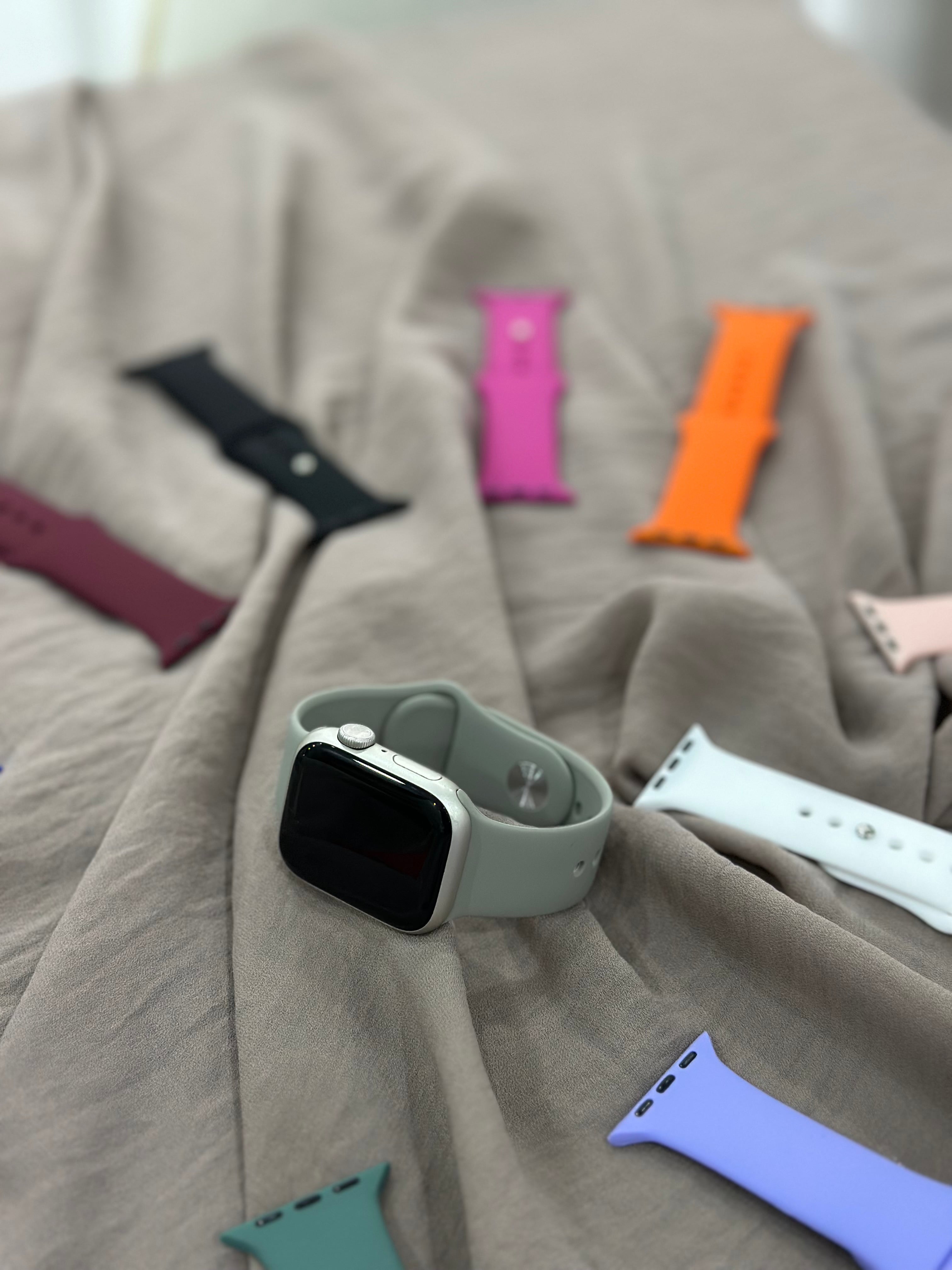 Apple Watch Silikon Kordon (Gri)