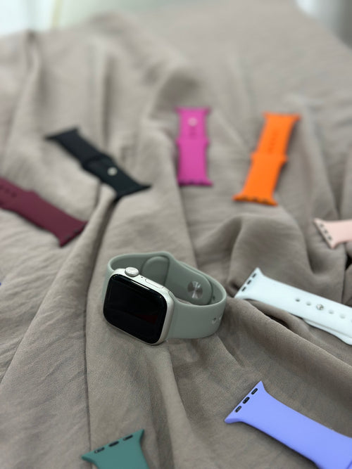 Apple Watch Silikon Kordon (Gri)