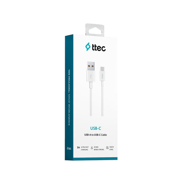 ttec USB-A - USB-C 2.0 5A Süper Hızlı Şarj Kablosu