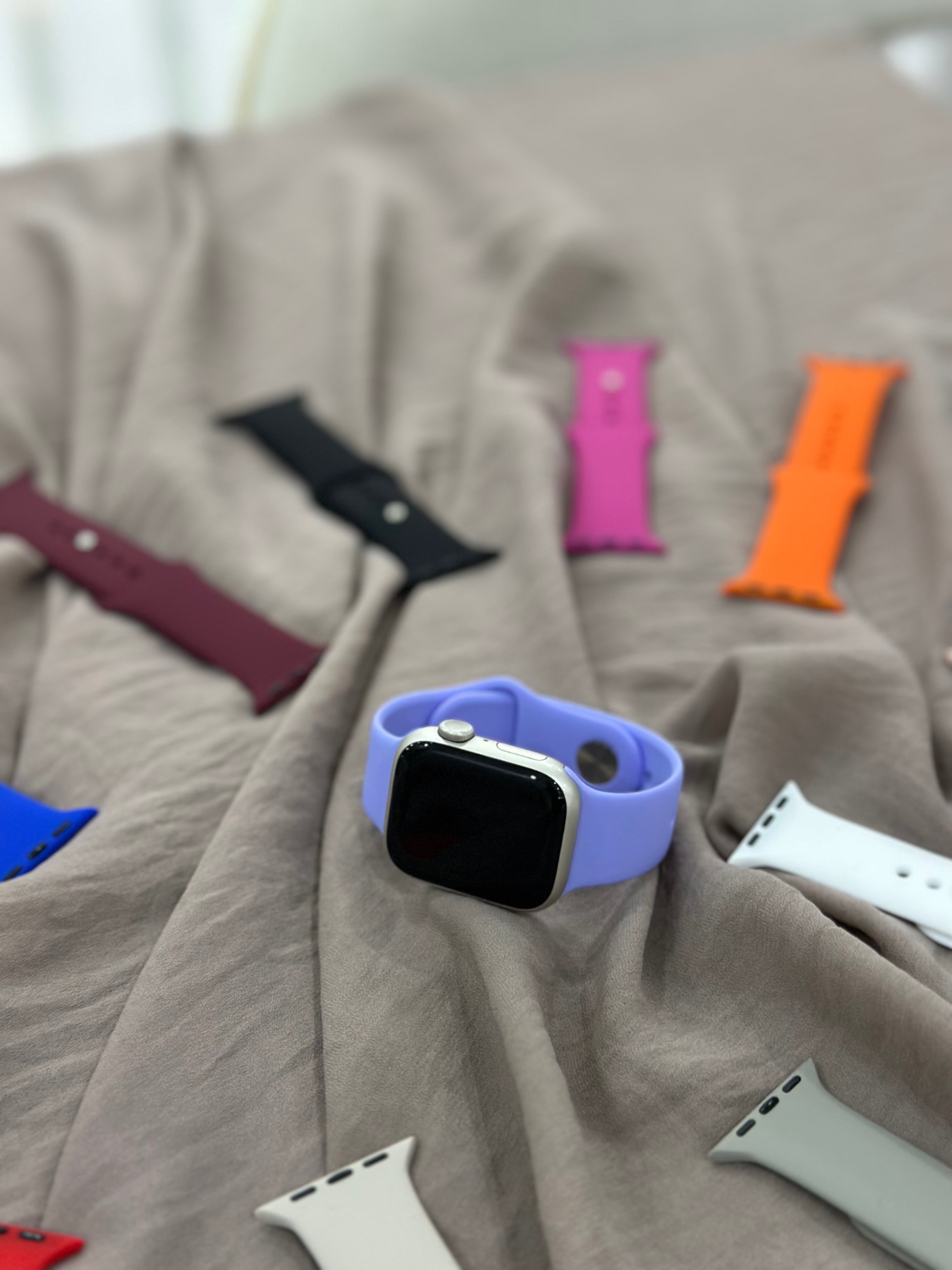 Apple Watch Silikon Kordon (Lila)
