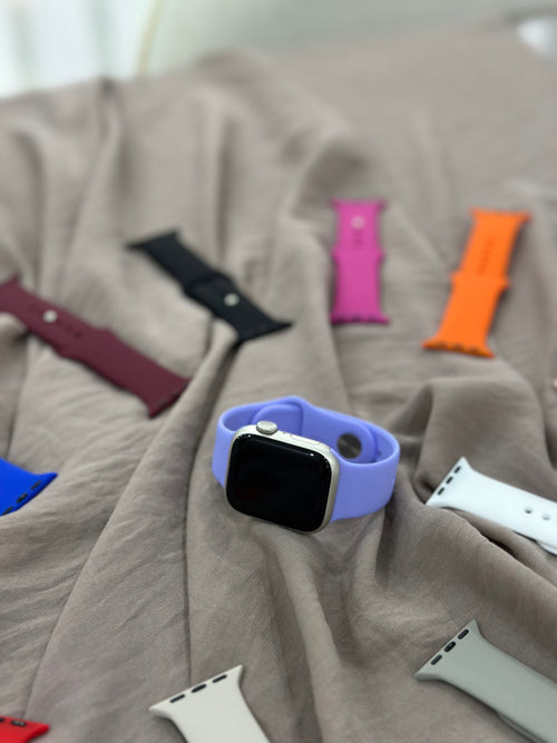 Apple Watch Silikon Kordon (Lila)
