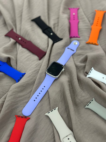 Apple Watch Silikon Kordon (Lila)