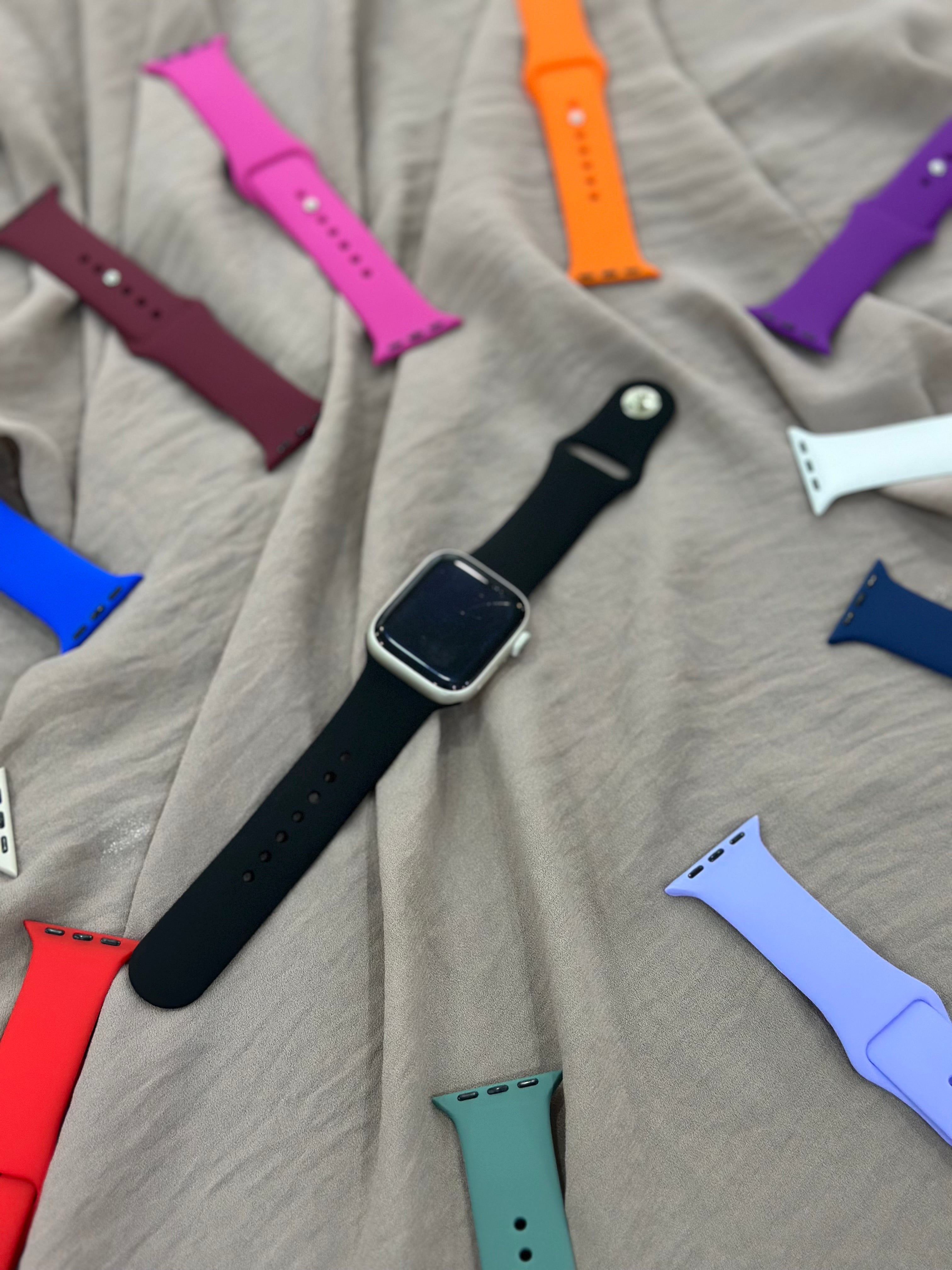 Apple Watch Silikon Kordon (Siyah)
