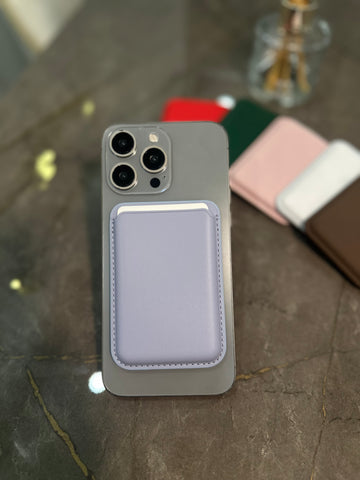 Magsafe Deri Kartlık Lila