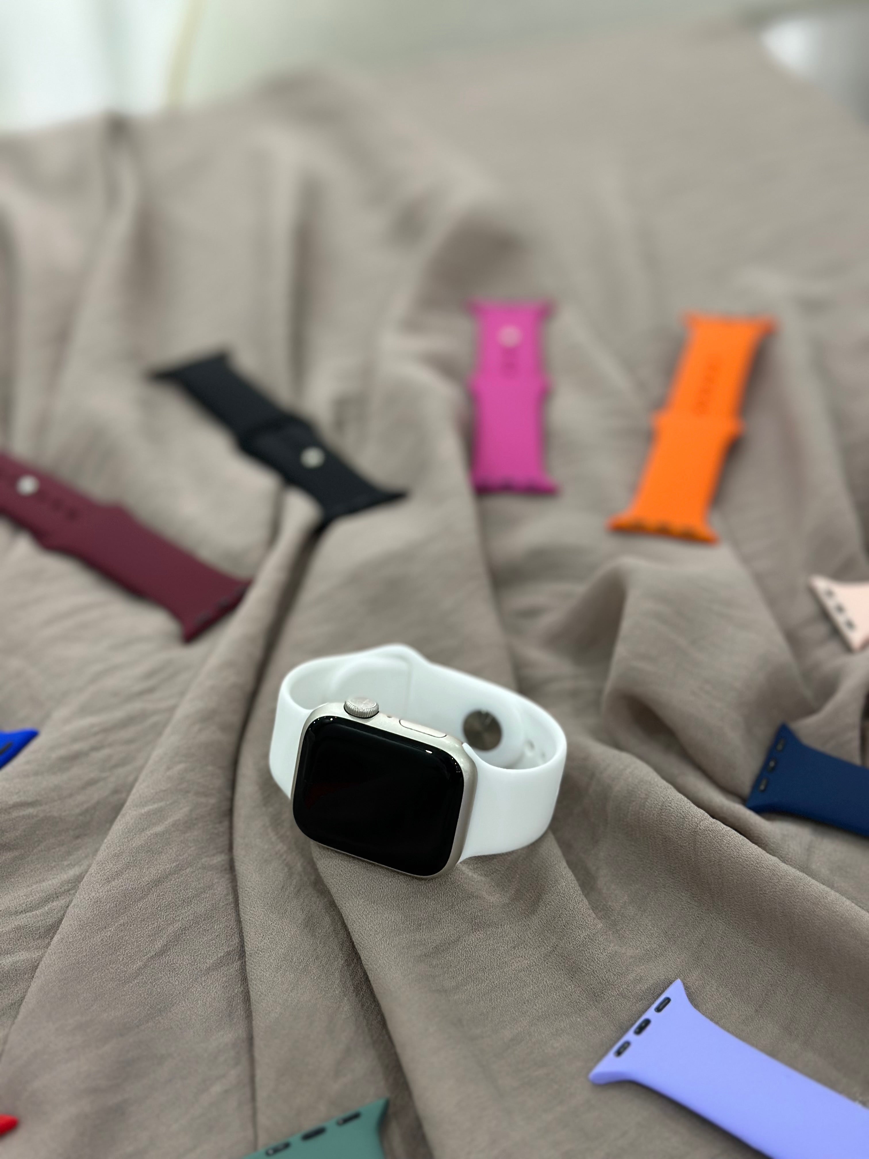 Apple Watch Silikon Kordon (Beyaz)