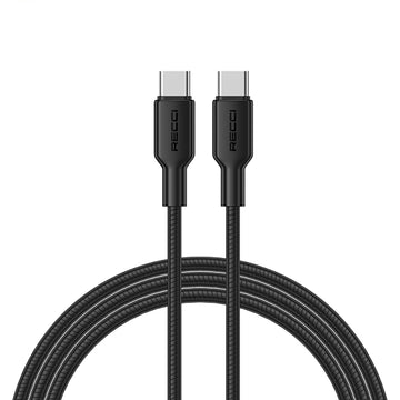 Recci  Type-C to Type-C PD 65W Hızlı Şarj Özellikli Data ve Şarj Kablosu 1.2M
